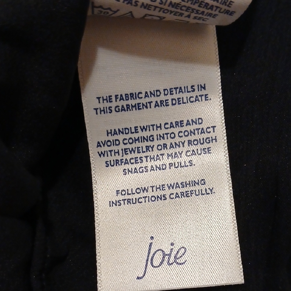 Joie Black Sheer Blouse - Picture 12 of 12